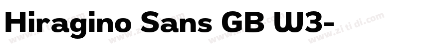 Hiragino Sans GB W3字体转换 Hiragino Sans GB W3字体转换